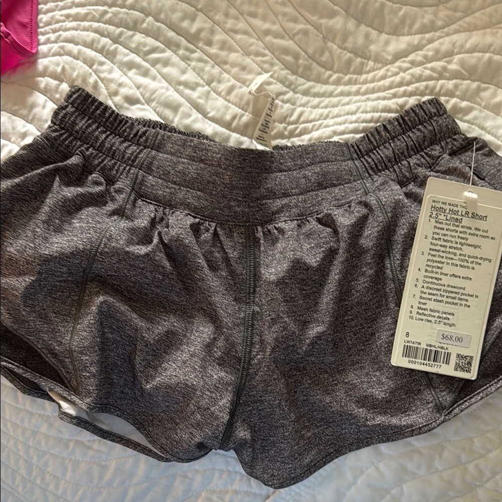 Lululemon Athletica Gray Athletic Shorts Soft Elastic Waistband